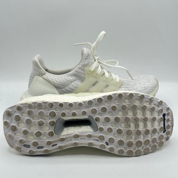 ADIDAS Ultra Boost 3.0 Running Sneakers Triple White Sz 6 - Picture 6 of 8